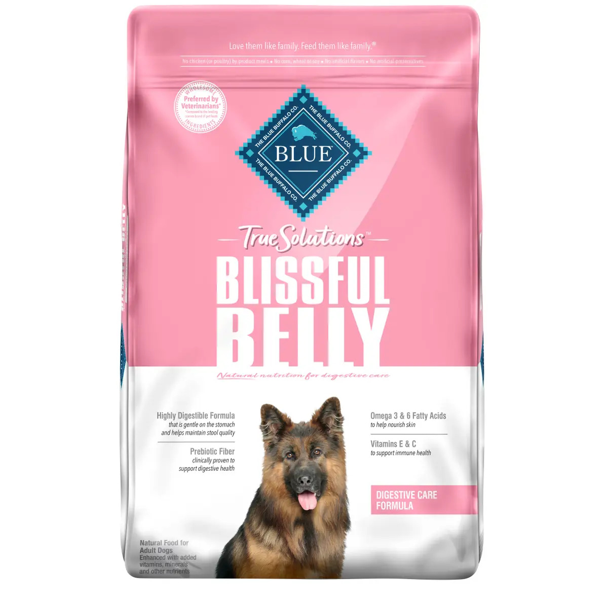 Blue Buffalo True Solutions Blissful Belly Adult Dog Food, 24 lbs.