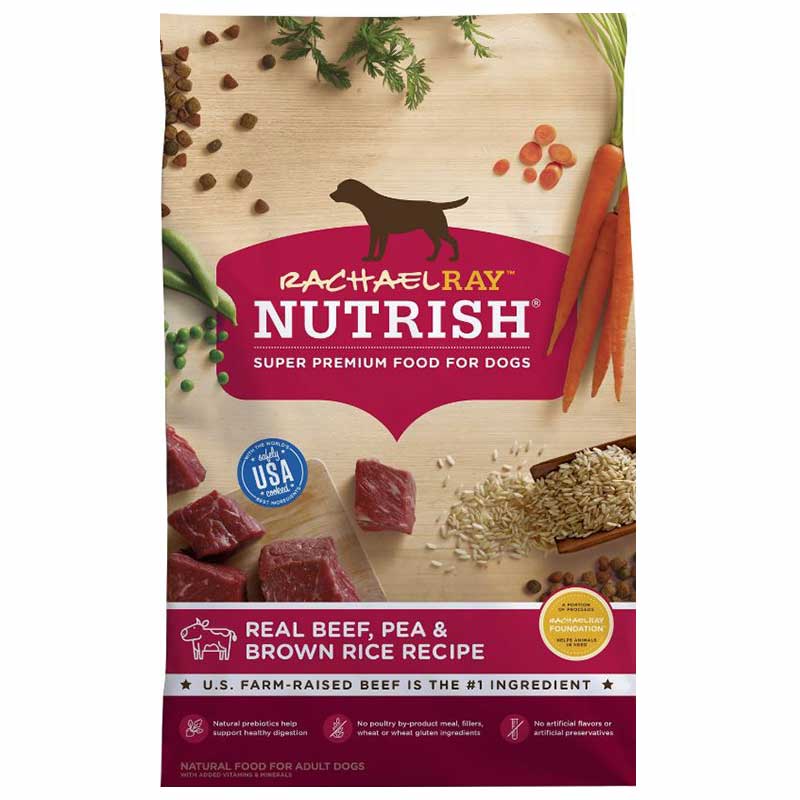 Rachael Ray Nutrish Natural Beef Pea Brown Rice Dry Dog Food 14 lbs