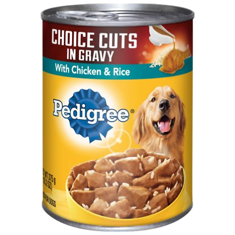 Pedigree Choice Cuts In Gravy With Chicken And Rice Dog Food 132 Oz