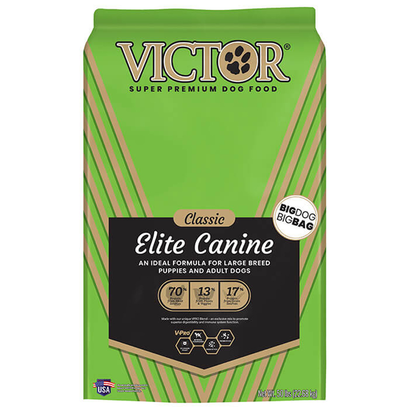 VICTOR Classic Elite Canine Dry Dog Food, 50 Lb.