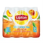 Lipton Diet Peach Iced Tea 16.9 oz Bottle, 12 pack
