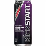 Mountain Dew Kickstart Midnight Grape Energy Drink 16 oz Can