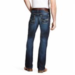 Ariat Men's M4 Adkins Stretch Low Rise Boot Cut Relaxed Fit Jean - Turnout, 38 x 36