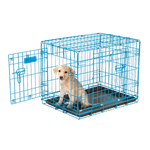 Petmate 24-in Blue 2-Door Wire Puppy Crate