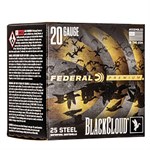 Federal Black Cloud FS Steel 20 Gauge 2 Shot  Shotgun Ammunition, 25 rounds