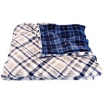 Mantolok Reversible Flannel Blanket, 90-inch x 90-inch, Pattern May Vary
