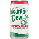 Mountain Dew Throw Back Soda 12 oz Can, 12 pack