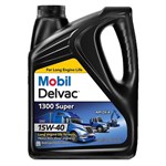 Mobil 15W-40 Delvac 1300 Motor Oil, 40 gal