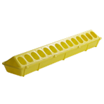 Miller Little Giant Manufacturing Plastic Flip Top Feeder, 20 in, Yellow