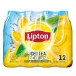 Lipton Lemon Iced Tea 16.9 oz Bottle, 12 pack