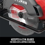 Craftsman V20* Cordless 6-1/2-in Circular Saw (Tool Only)