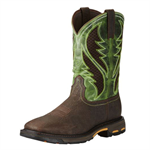 Ariat Men's Workhog Venttek Boot - Bruin Brown/Green, 10, EE