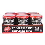 No Man's Land Beef Jerky Bites Hot, 2oz