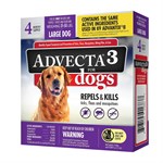Advecta 3 Flea & Tick Topical Treatment, Flea & Tick Control for Dogs, 4 Month Supply, Large Dog
