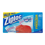 SC Johnson Ziploc Freezer Bags, 1 qt, 40 count