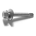 Midwest Fastener #12 x 1-1/2-Inch Stainless Steel Hex Washer Head Self-Drilling Screw - 1 Count