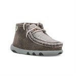 Twisted X Infant's Chukka Driving Moc- Gray and Light Gray, 2M