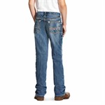 Ariat Boy's B4 Coltrane Low Rise Boot Cut Relaxed Fit Jean - Durango, 14