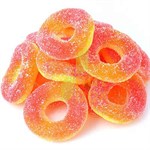 Gummi Peach Rings Candy, 15 oz