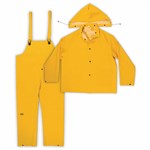 CLC 3-Piece Heavyweight Yellow PVC Rain Suit, M