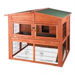 Trixie Pet Products Natura Extra Large 2-Story Peaked Hinged Roof Rabbit Lodge Hutch