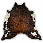 Cow Hide Rug, Color May Vary