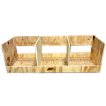 BackYard Chicken Tractors Plywood Chick-N-Nesting Box, Triple
