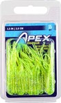 Apex Tackle SLT Mini-Tube Fishing Lures, 1.5-in, Chartreuse Glitter, 15 count