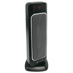 Comfort Zone 23-in Black Oscillating Ceramic Tower Heater with Remote Control