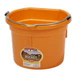 Miller Little Giant Manufacturing Flat Back Bucket, Orange, 8 qt