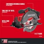 Craftsman V20* Cordless 6-1/2-in Circular Saw (Tool Only)