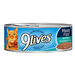 9 Lives Meaty Pate with Real Chicken and Tuna, 5.5 oz