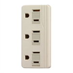 Coleman Cable Current Tap, 3 Outlet, White