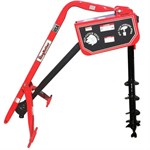 King Kutter Slip Clutch Post Hole Digger with 6-in Auger - Red