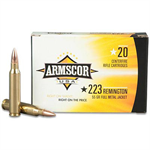 Armscor .223 Remington 55 Grain PSP Rifle Ammunition, 20 rounds