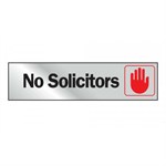 Hy-Ko 2 In X 8 In No Solicitors Sign