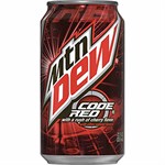 Mountain Dew Code Red Soda 12 oz Can, 12 pack