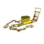 Erickson 2-in x 30-ft Ratchet Strap with Chain Leads