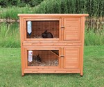 Trixie Pet Products Natura 2-in-1 Hinged Roof Rabbit Hutch