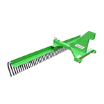 King Kutter 8-ft 48-Tine Professional Landscape Rake - Green