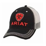 Ariat Black/Red Snap Back Cap