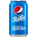 Pepsi Cola Real Sugar Soda 12 oz Can, 12 pack