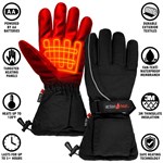 ActionHeat Men's AA Battery Heated Snow Gloves- Black, One Size