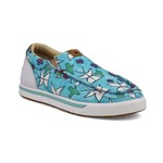 Twisted X Kid's Slip-On Kicks- Aqua Multicolor, 2.5M