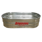 Atwoods Stock Tank, Round End, 2 ft x 1 ft x 4 ft