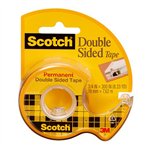 3M Scotch Double Sided Tape Dispensered Roll, 1/2 in x 250 in