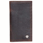 Ariat Brown Rowdy Small Shield Rodeo Wallet