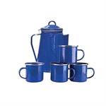 Stansport 8-Cup Percolator and 4 Mug Set