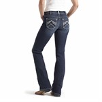 Ariat Women's Real Riding Whipstitch Boot Cut Jeans - Ocean, 31, Long