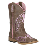 M&F Western Products Youth Gracie Boot - Brown/Pink, 3